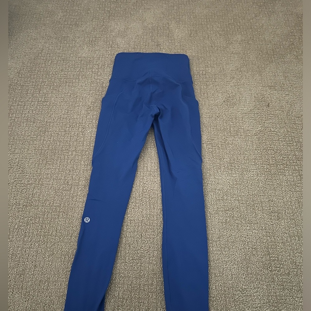 Blue lululemon leggings size 0